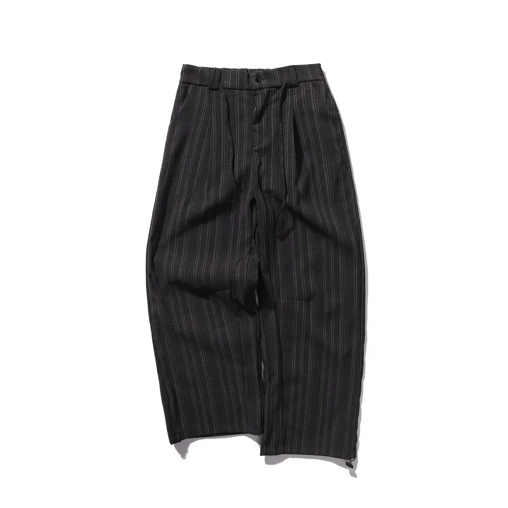 Wide Leg Design Elastic Waist Basic Elegant Office Suit Pants Trousers for Women Men Streetwear Winter Spring Trending Fashion