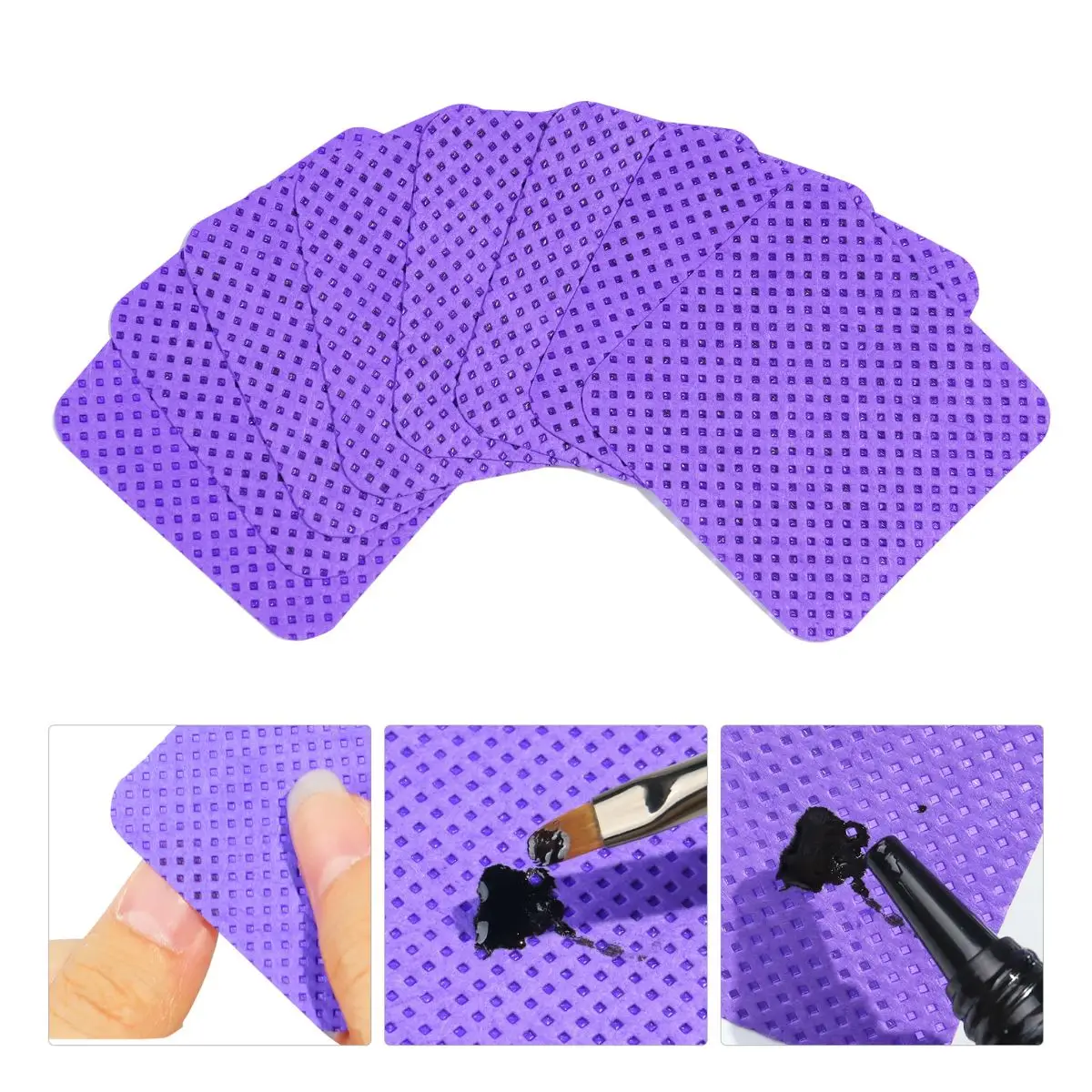 Non-lint Nail Wipe Gel Nail Polish Remover Pad Absorbent Cotton Pad Suitable for Nail Preparation&Care Processes