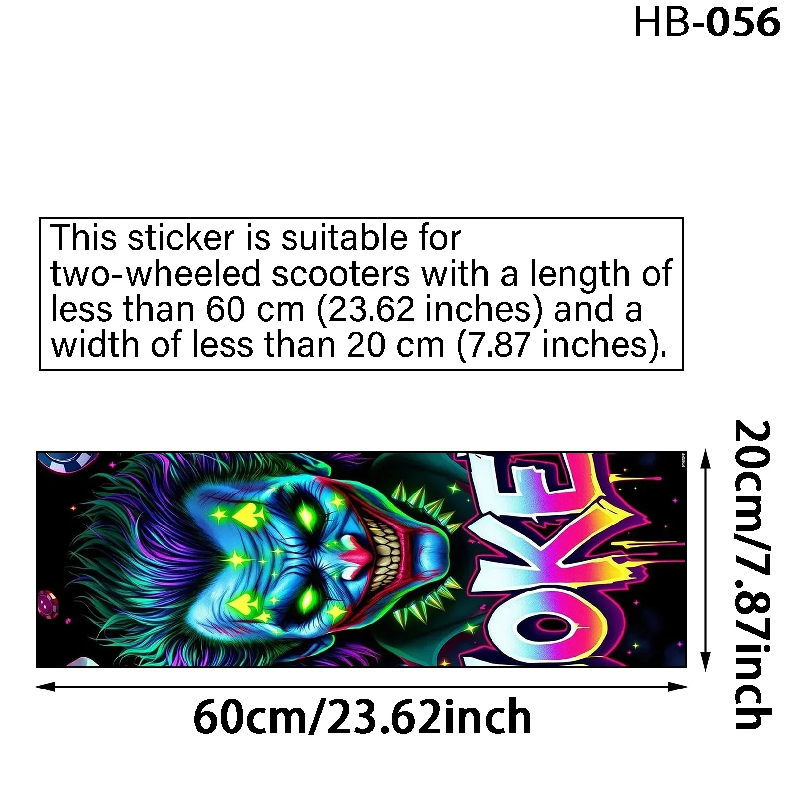 1 ملصق لوح التزلج المضيء للجوكر - DIY رائع للكهرباء والمحمولة القابلة للطي ودراجات المدينة للركاب شديدة التحمل
