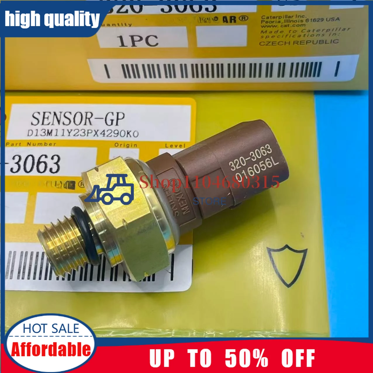 Sensor de pressão de combustível de óleo 320-3063 3203063 para motor Perkins C4.4 C7.1 C9.3 C15