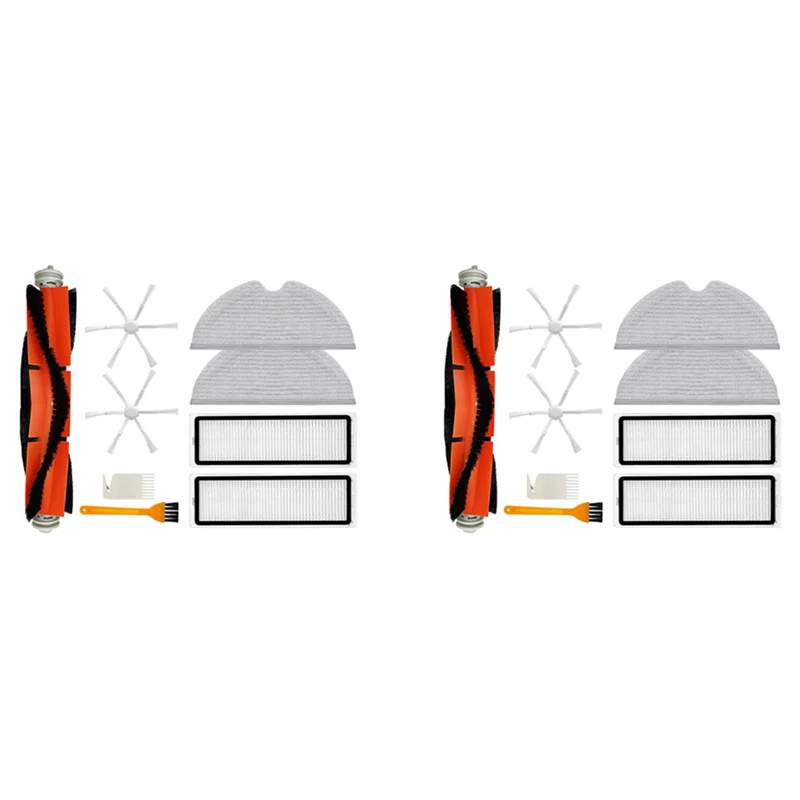 الصيف بيع 2 مجموعة استبدال ل Xiaomi Mi روبوت فراغ الممسحة 2 STYTJ03ZHM إكسسوارات قطع غيار فرشاة جانبية رئيسية فلتر Hepa ممسحة
