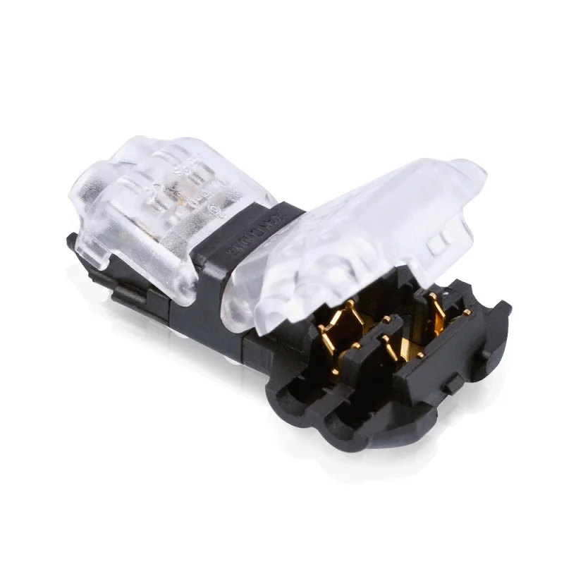 5pcs 10a Universal Compact Wire Wiring Connector Cable Clamp LED Fast Terminal Block T SHAPE Stripping Connectors