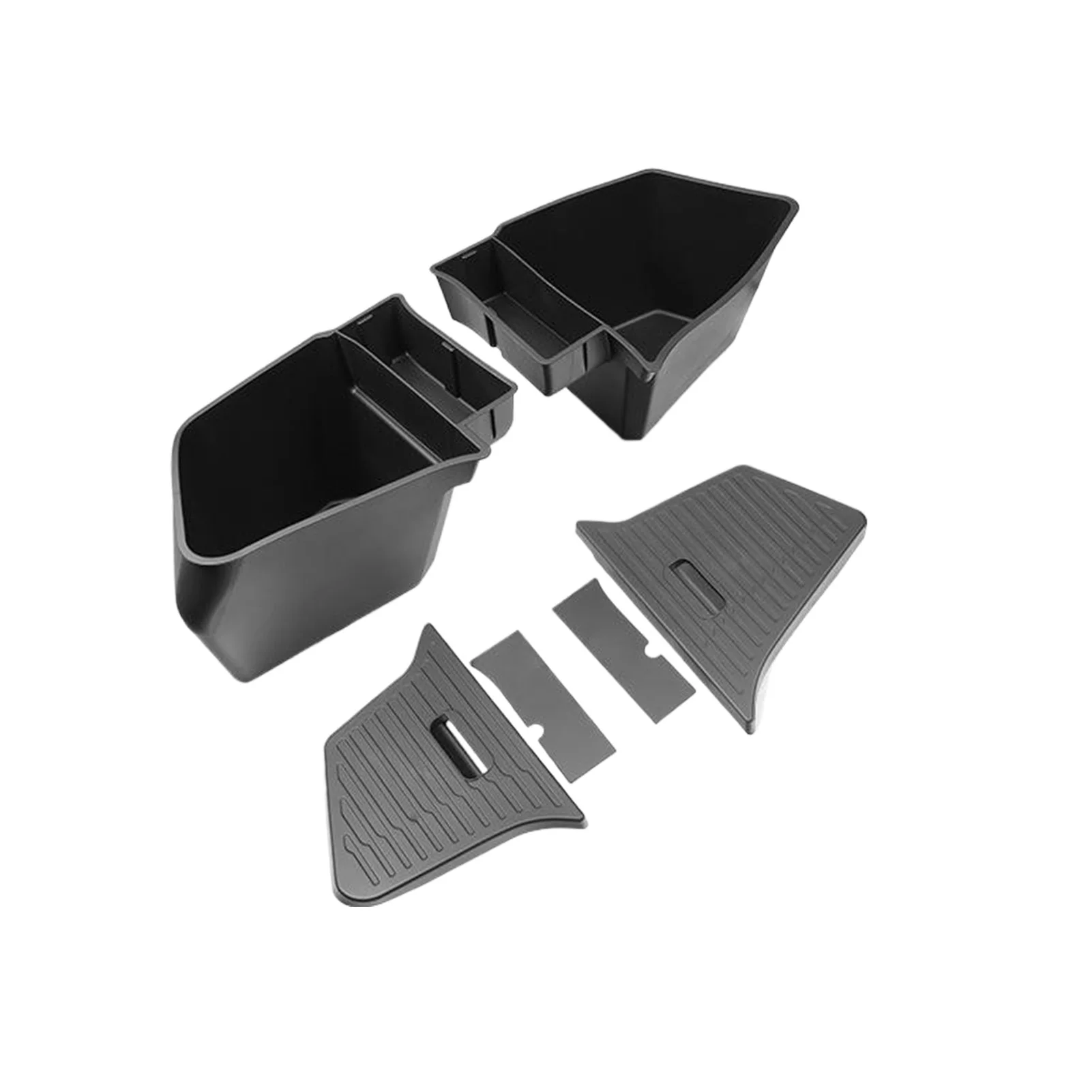 

For Tesla Model Y Juniper 2025 TPE Car Trunk Organizer Side Storage Box Anti-dirty Car Partition Board Stowing Space Decoration