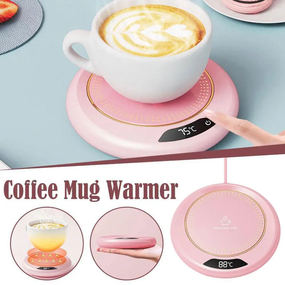 USB Cup Warmer Coffee Mug Heating Coaster 3 Temperature Setting Thermostatic Hot Plate Milk Tea Water Heating Pad Cup Heater