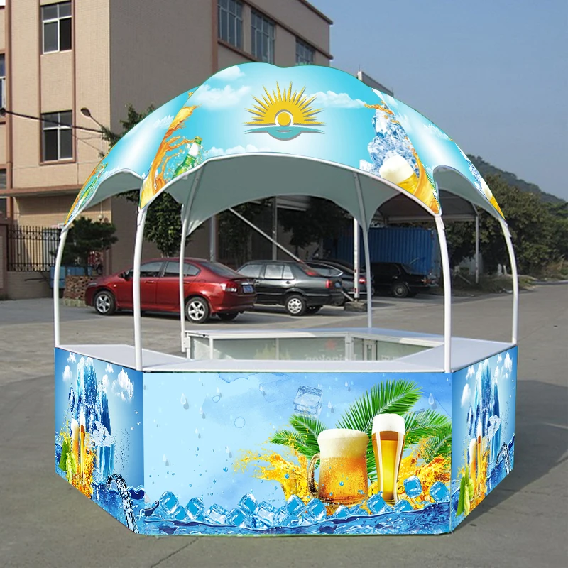 

hot sale Dome kiosk canopy tents trade show hexagon good quality promotional tent