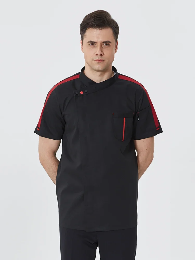 سترة طاه قابلة للتنفس ، ملابس عمل تقديم الطعام في المقصف ، معطف الموظفين ، زي الطبخ ، قميص طهي المطعم ، قمم ، زي المخابز