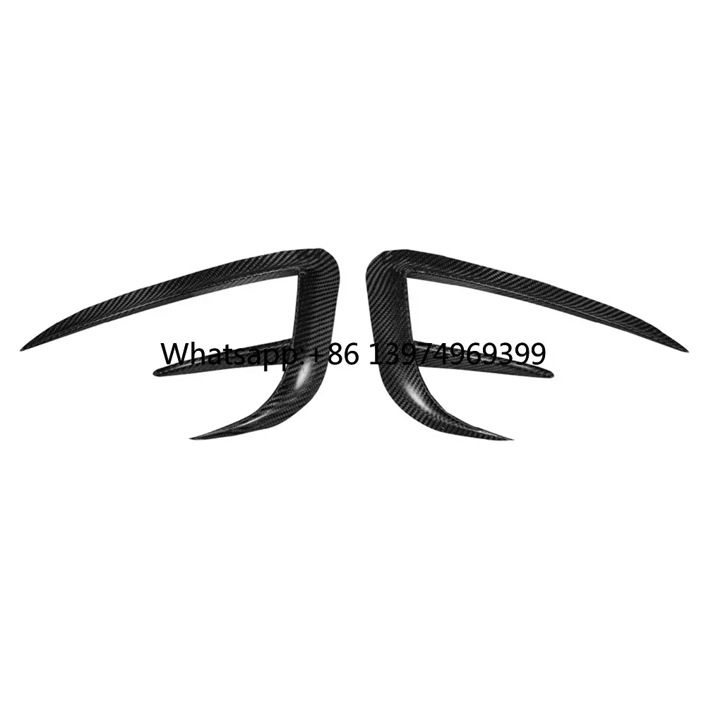 Car Spoilers Factory Direct Front Fog Lamp Lights Eyebrow Frame Trim for TESLA Model Y 2021-UP
