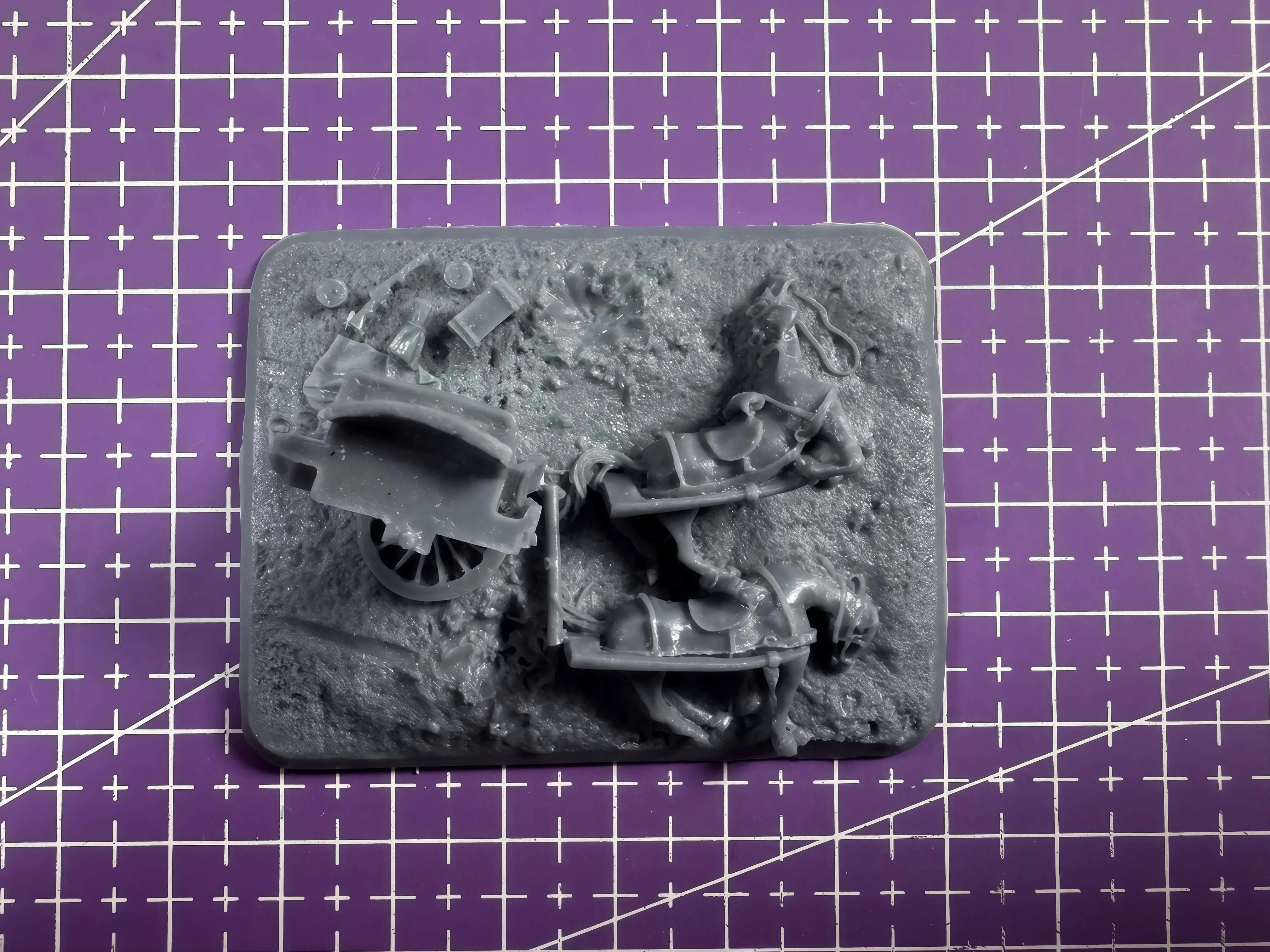 Kit Perakitan Model Resin Cor 1/72, GK, Tata Letak Adegan Kereta, Tidak Dicat