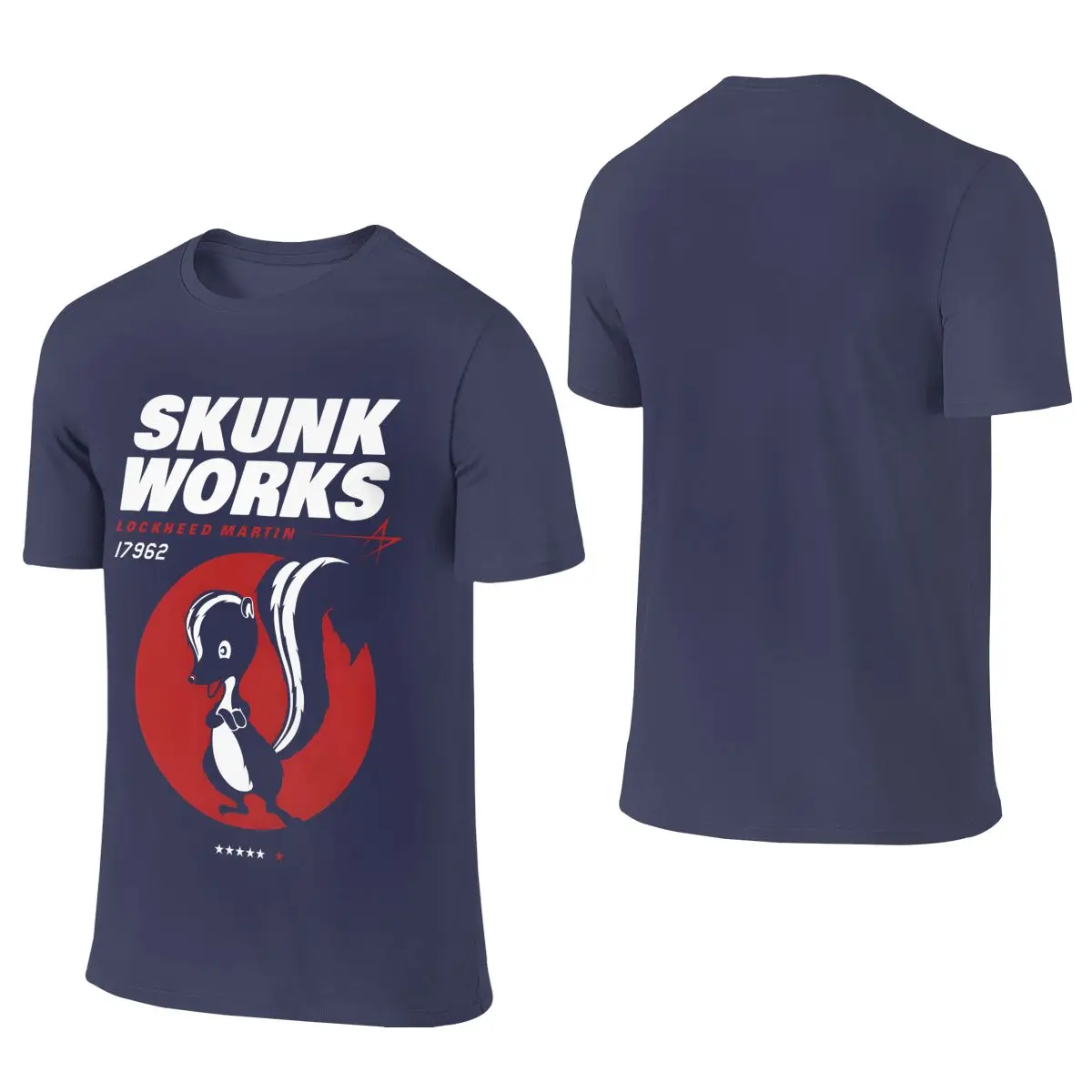 Lockheed Skunk Works - Skunk Works Unisex Reversible T-shirt Casual And Loose   Cotton Tee
