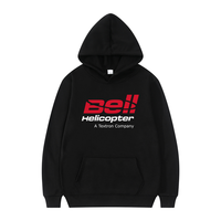 Bell Helicopter Sweatshirt Tops Men Cool Bell Textron Helicopter Aerospace Hoodies Pullover Streetwear