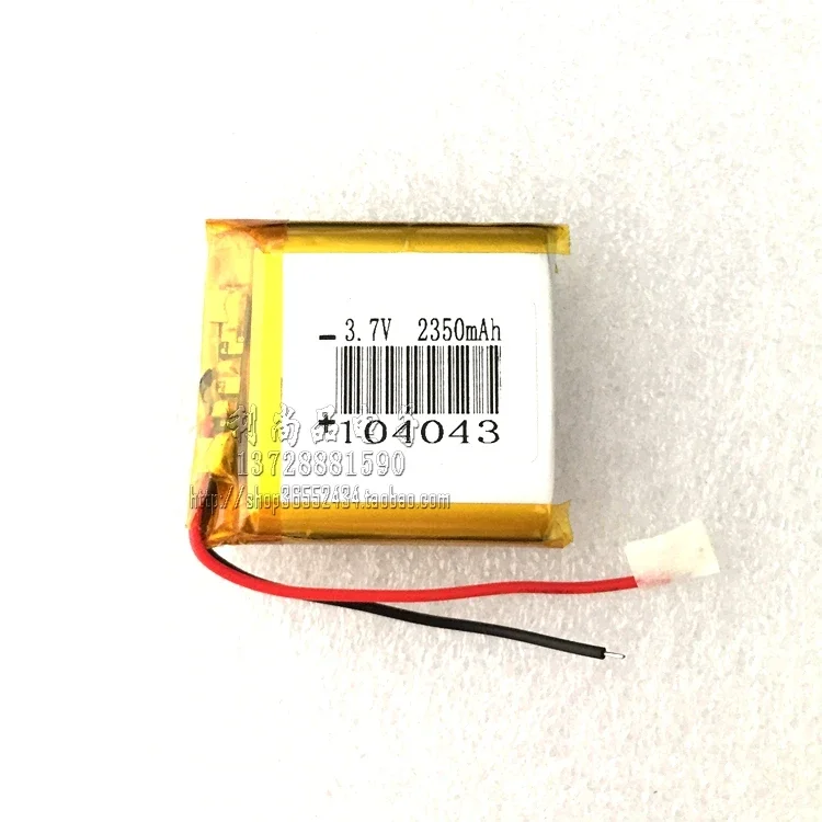 3,7 В полимерная литиевая батарея 2350 мАч история машина MP3 динамик микрофон светодиодная лампа 104043104045