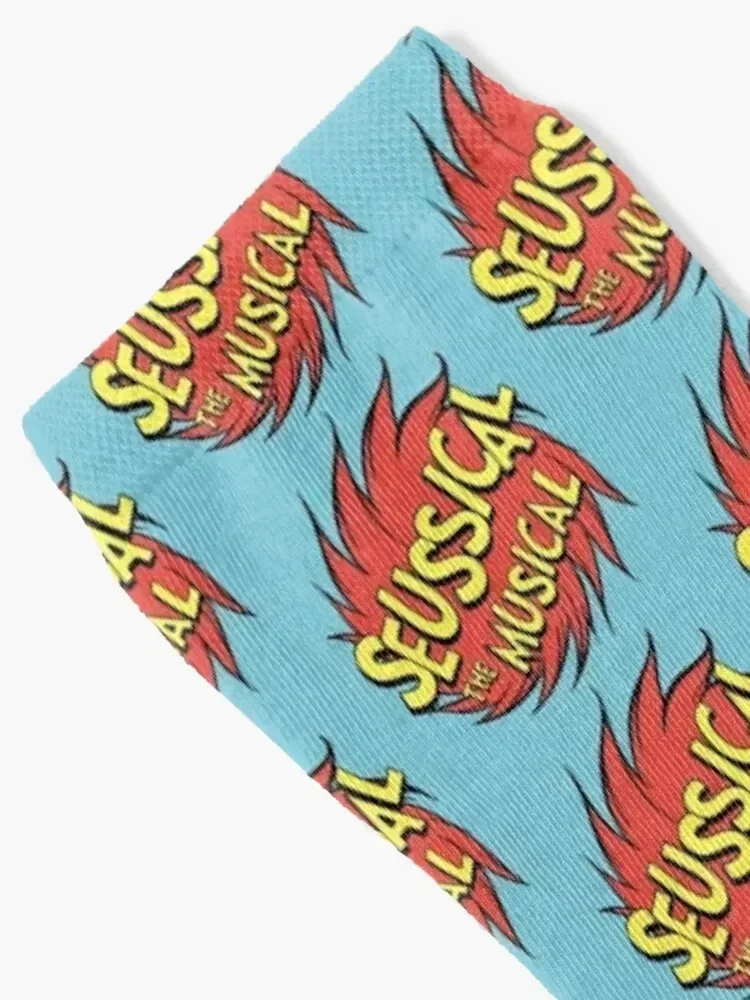 Seussical the Musical logo Socks funny gift Christmas Rugby Socks Women's Men's