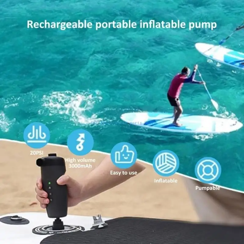 

Y9UC Wireless Rechargeable Air Pumps with Multiple Nozzles Suitable for Inflating Tires & Beach Accessories Travel Adventure