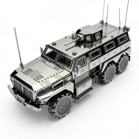 Cougar lightning protection vehicle 3D Metal Puzzle model DIY Laser Cut Jigsaw For Adult Educational Toys Desktop decoration