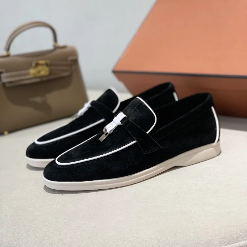 2024 New Lefu Shoes with Flat Bottom, British Soft Bottom, Tassel Button Single Shoes, Casual Shoes, Super Soft（1）