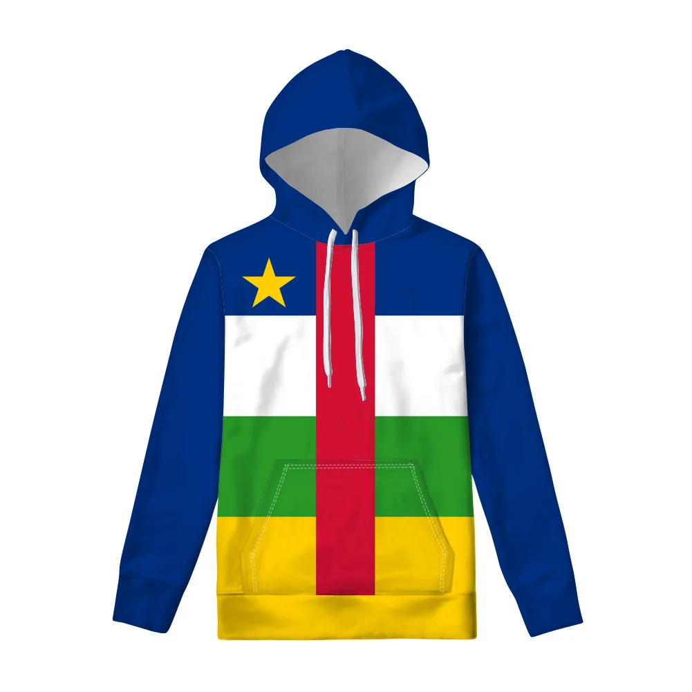 

CENTRAL AFRICAN Hoodie Free Custom Name Number Caf Sweatshirt Nation Flag Centrafricaine French Print Photo Clothing