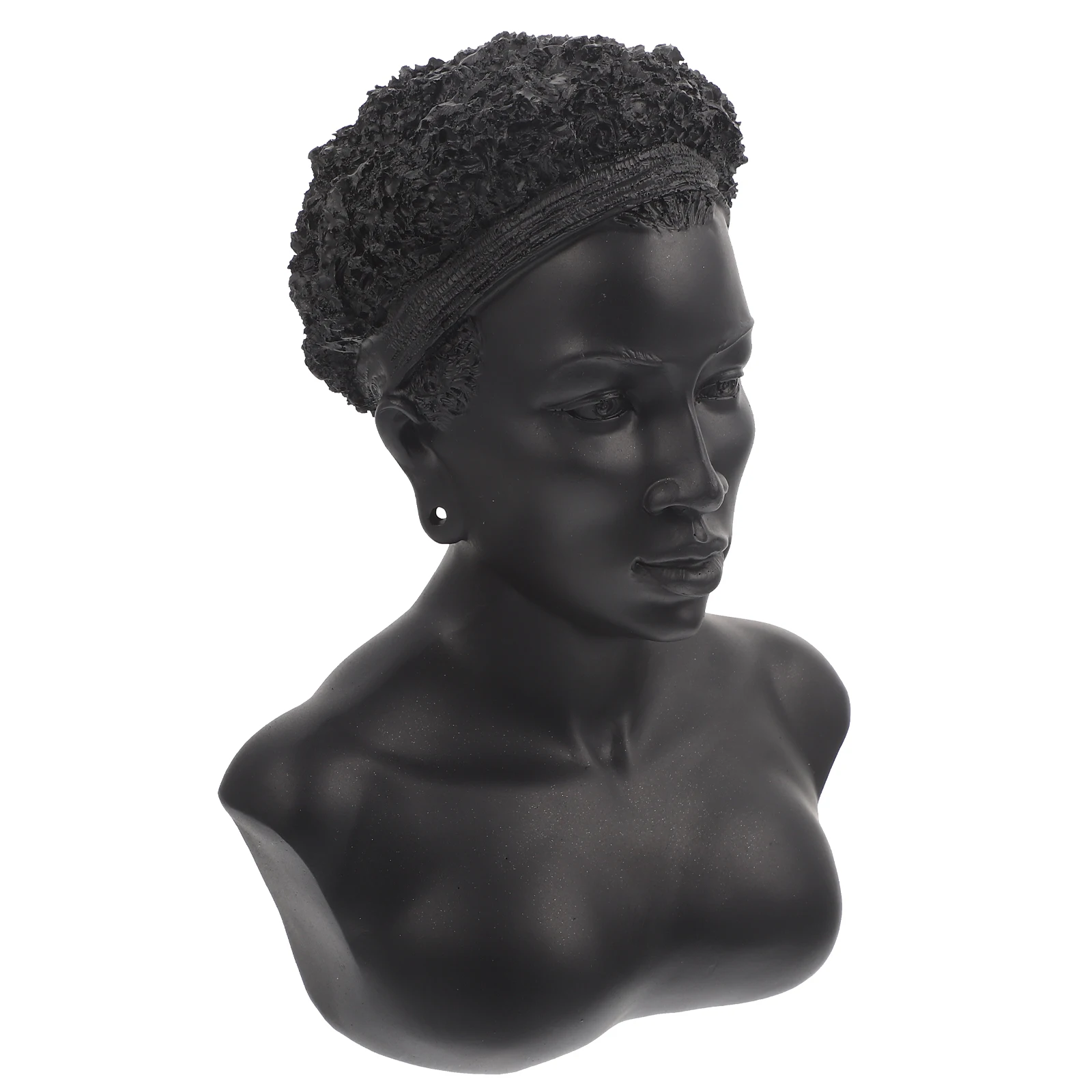 

African Statue Rack Resin Earrings Jewelry Display Stand Storage Display Stand Home Shop Vendors Compact Size