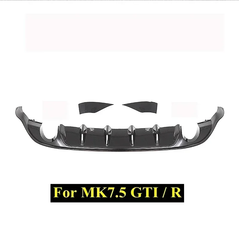 Voor Volkswagen Golf 7.5 Gti Mk7.5 Gti Tcr Auto Achterbumper Diffuser Achterzijde Splitter Spoiler Lip Voor Mk7.5 Golf 7.5 Standaard