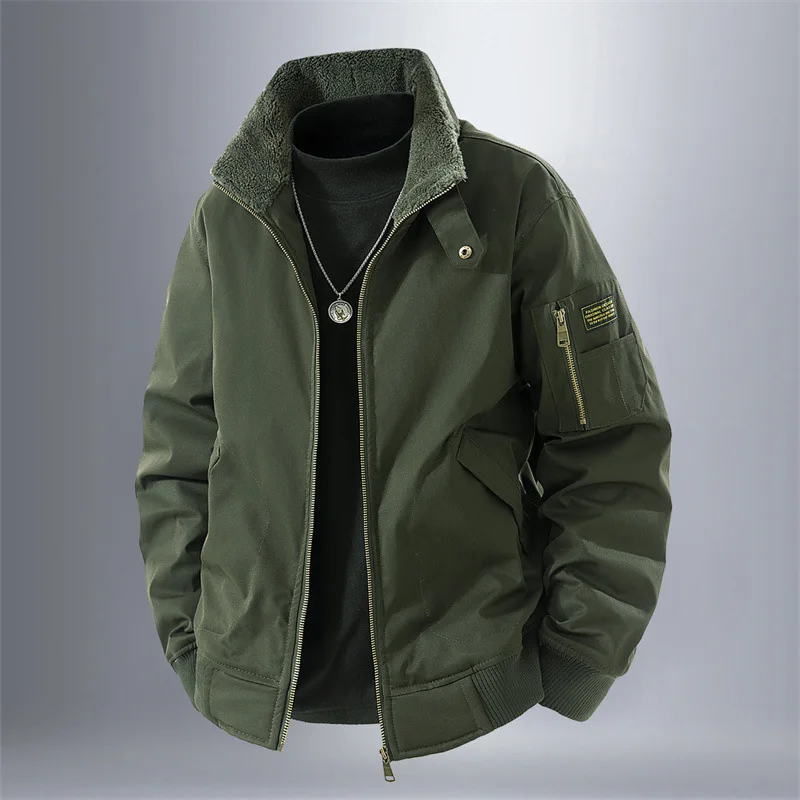 Men's Fleece Jacket Autumn Winter 2025 Warm Comfortable Skin-Friendly Soft Breathable Durable Outdoor Casual Coat for Men