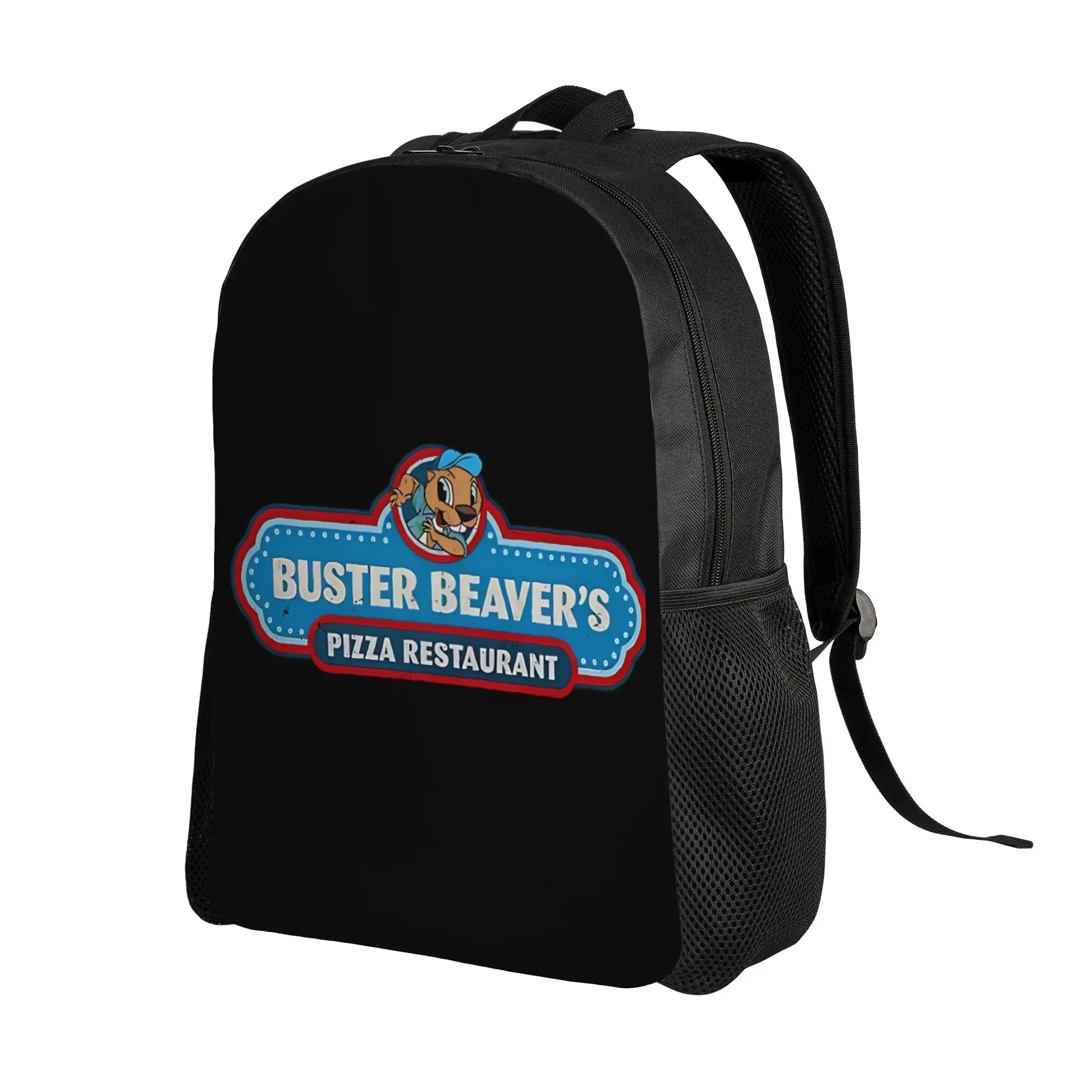 Back to school season Buster Beaver Pizza Restaurant Logo (The Boys) Distressed Backpack The Boys For Men Women Solid Backpack