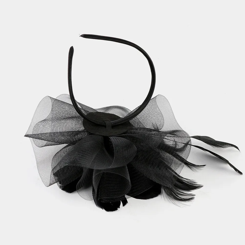 

1Pcs Elegant Headdress Hair Clip Gauze Net Yarn Artificial Party Headwear for Dance Festival Concert Gift