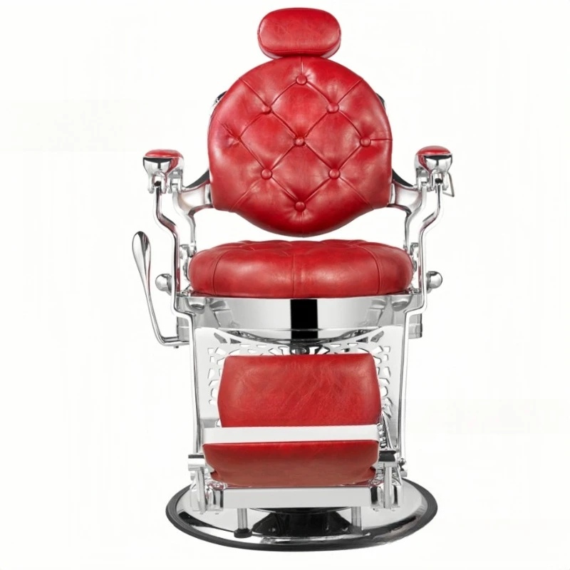 Metal Barber Chair Barber Shop Chair Rotatable Shave Chair