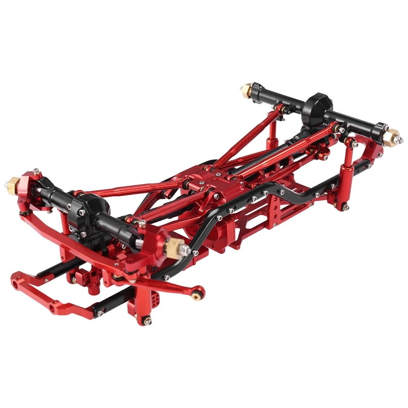 Aluminum Alloy Assembled Frame Chassis Kit For Axial SCX24 AXI00002 Wrangler JLU 1/24 RC Crawler Car Upgrade Parts