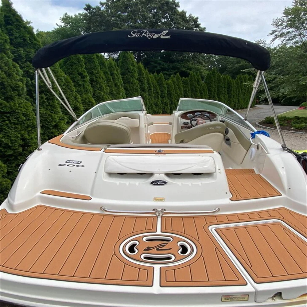 

2005 searay 200 sundeck Cockpit swimming platform Pads 1/4" 6mm EVA Teak floor SeaDek MarineMat Gatorstep Style Self Adhesive