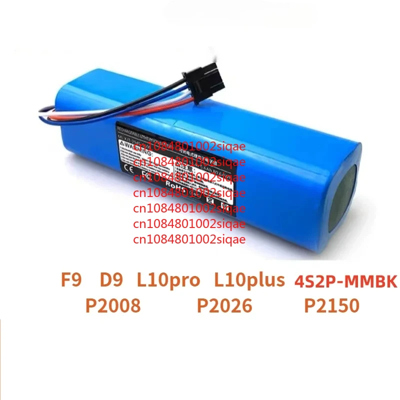 

lithium ion battery pack For F9 D9 L10Pro L10Plus S10 S10Pro P2008 P2026 P2150 4S2P-MMBK Sweeping Robot WYORESY