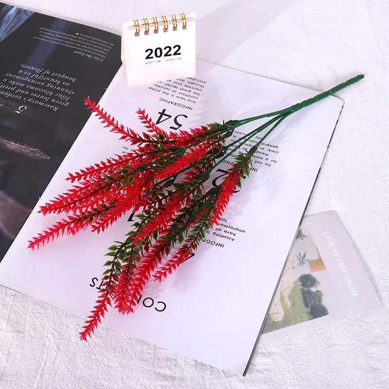 Artificial wheat ears 5 fork plant flowers simulate lavender garden wedding DIY flower plants potting plastic bouquets