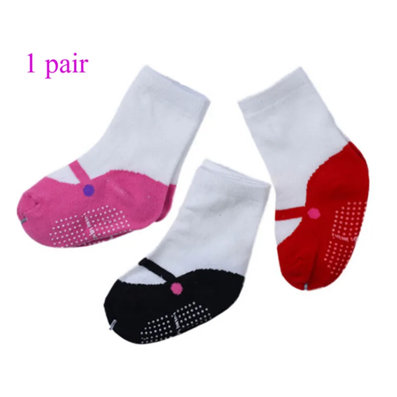 3 Pair Baby Socks Girls Newborn Accessories Anti Slip Dance Kids Toddlers Gift Children Infant Stuff Clothes Bow Cute Clothes