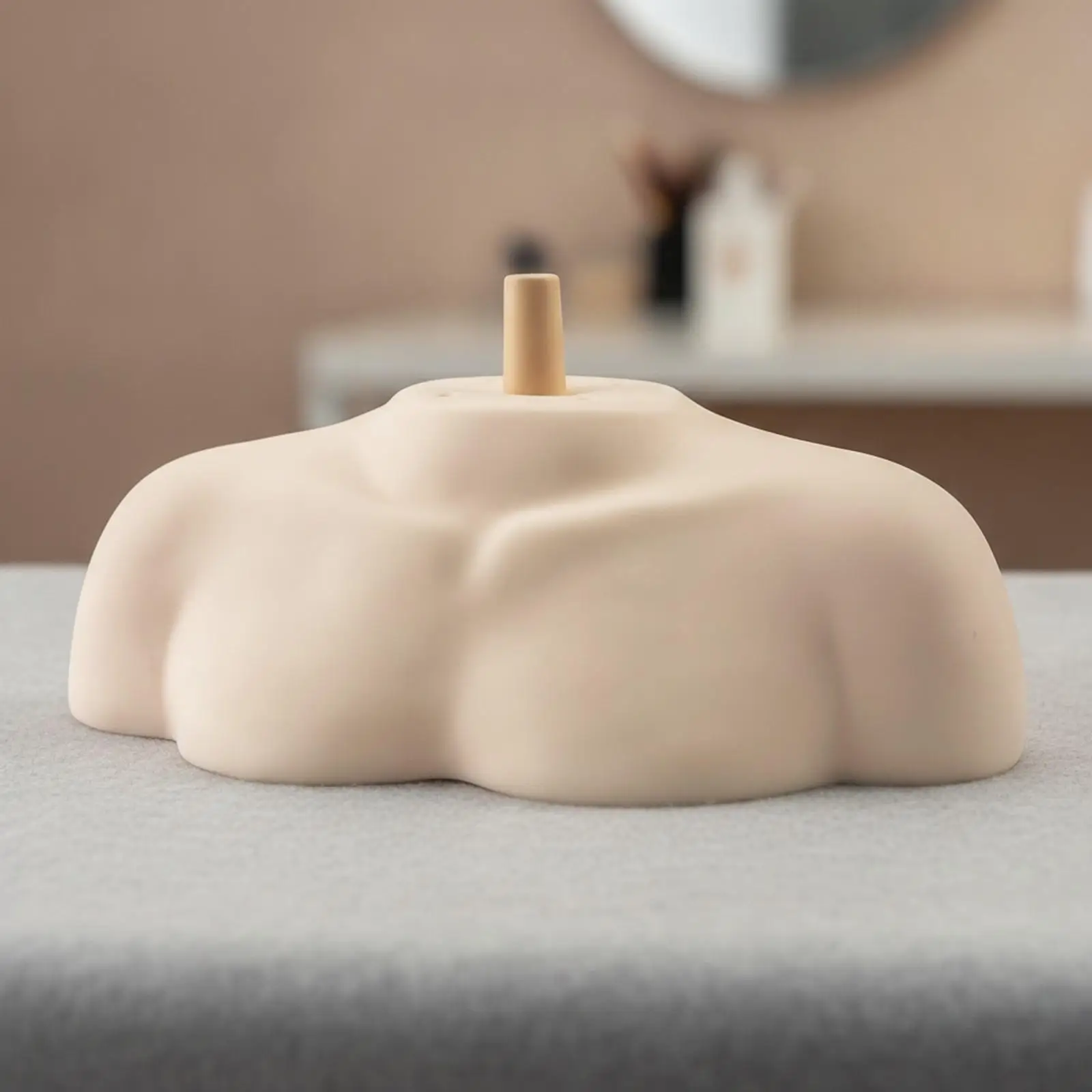 Stable Shoulder and Upper Torso Mannequin Base for Hair Styling Lessons Wig Making Practice and Beauty School Demonstration