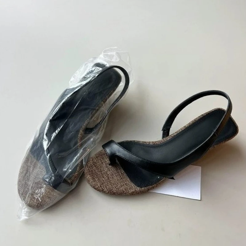 

Women Wedges Sandals Clip Toe Slippers Heeled Shoes Summer 2026 Beach Dress Shoes Designer Flip Flops Sexy Slides Mujer Zapatos