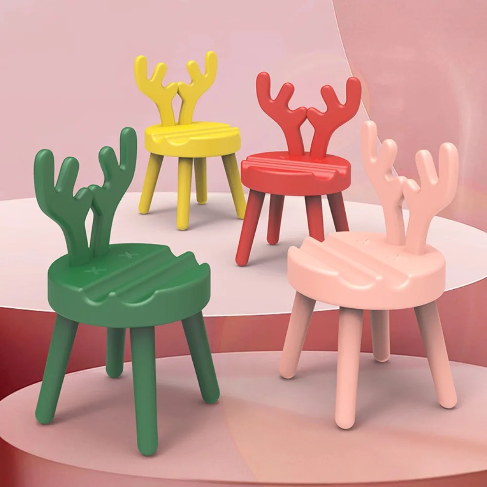Creative Chair Mobile Phone Stand Portable Mini Lazy Mobile Phone Stand Universal Candy Color Chair Phone Holder Desktop
