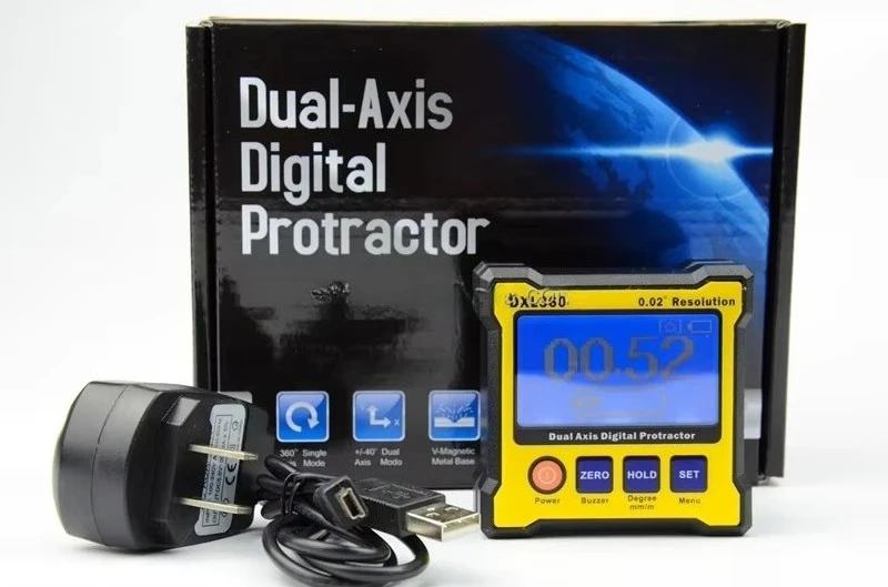 DXL360 Biaxial Horizontal Measuring Box Digital Protractor Inclinometer
