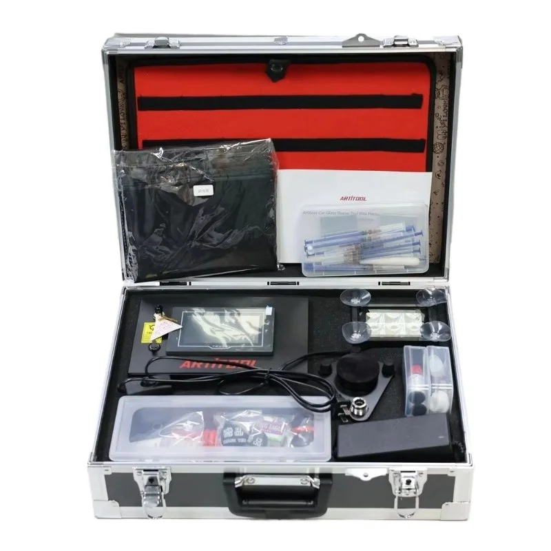 Intelligent program windshield repair machine 4 suction cup bracket tool free trachea car glass crack repair shop equipment