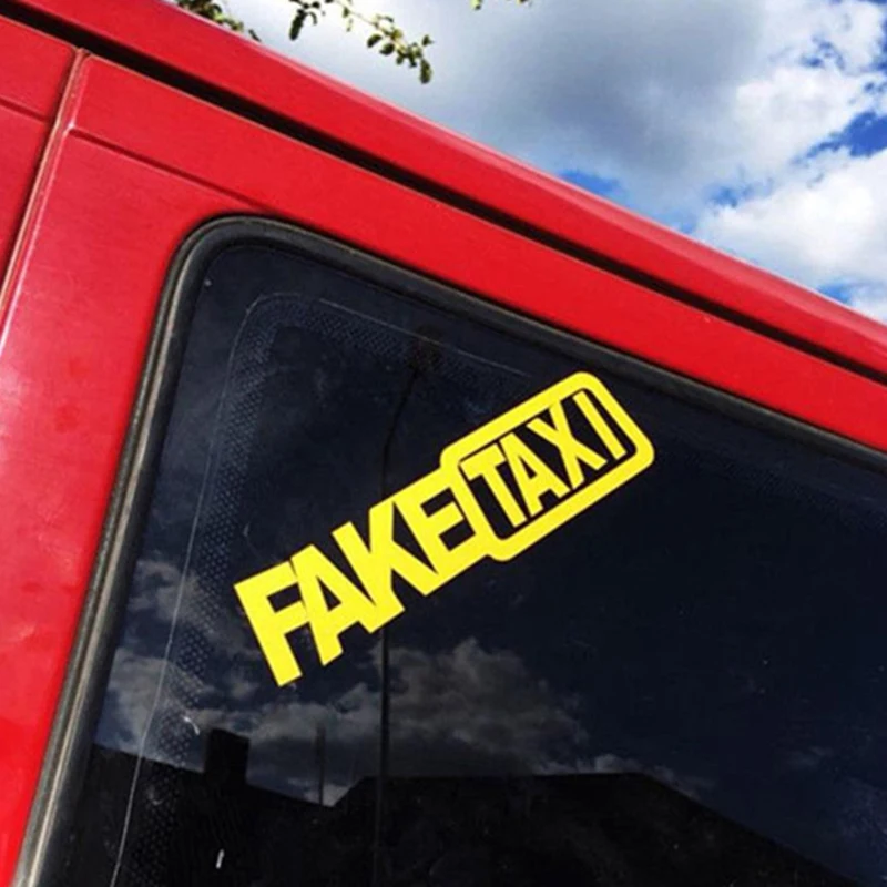 العالمي وهمية سيارة أجرة السيارات ملصق مائي شعار الفينيل ذاتية اللصق للسيارة مضحك سيارة ملصق #5