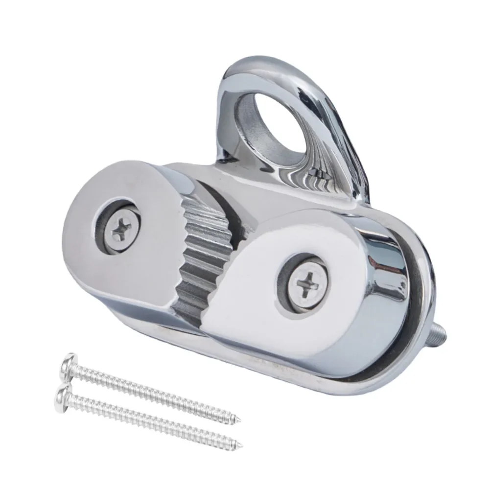 316 Stainless Steel Proof Rope Cam Cleats Rope Clamp For Steel Wire Ropes Marine Rope Tension Buffer Clips Boat Part