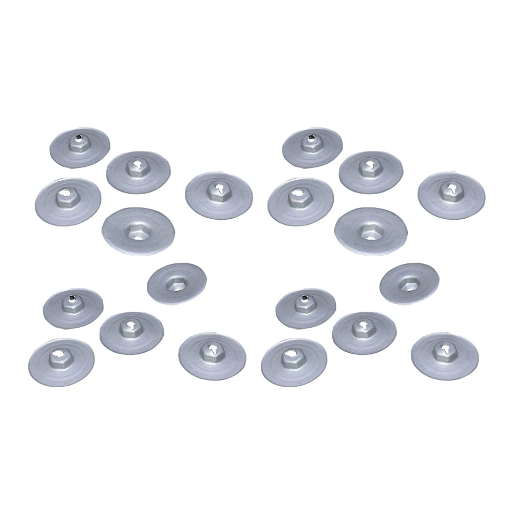 20Pcs Metal Nut Heat Protection Sheet Nut 07146949380 For BMW Models 1er E81 E82 E87 E87N 2er F22 F22N F23 3er E30 E36 E46 E90