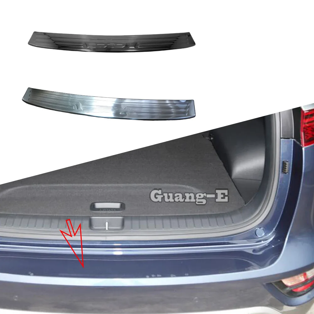 

Sticker Cover External Rear Bumper Protection Trunk Trim Stainless Steel Plate Pedal For Kia Sportage KX5 2019 2020 2021 2022