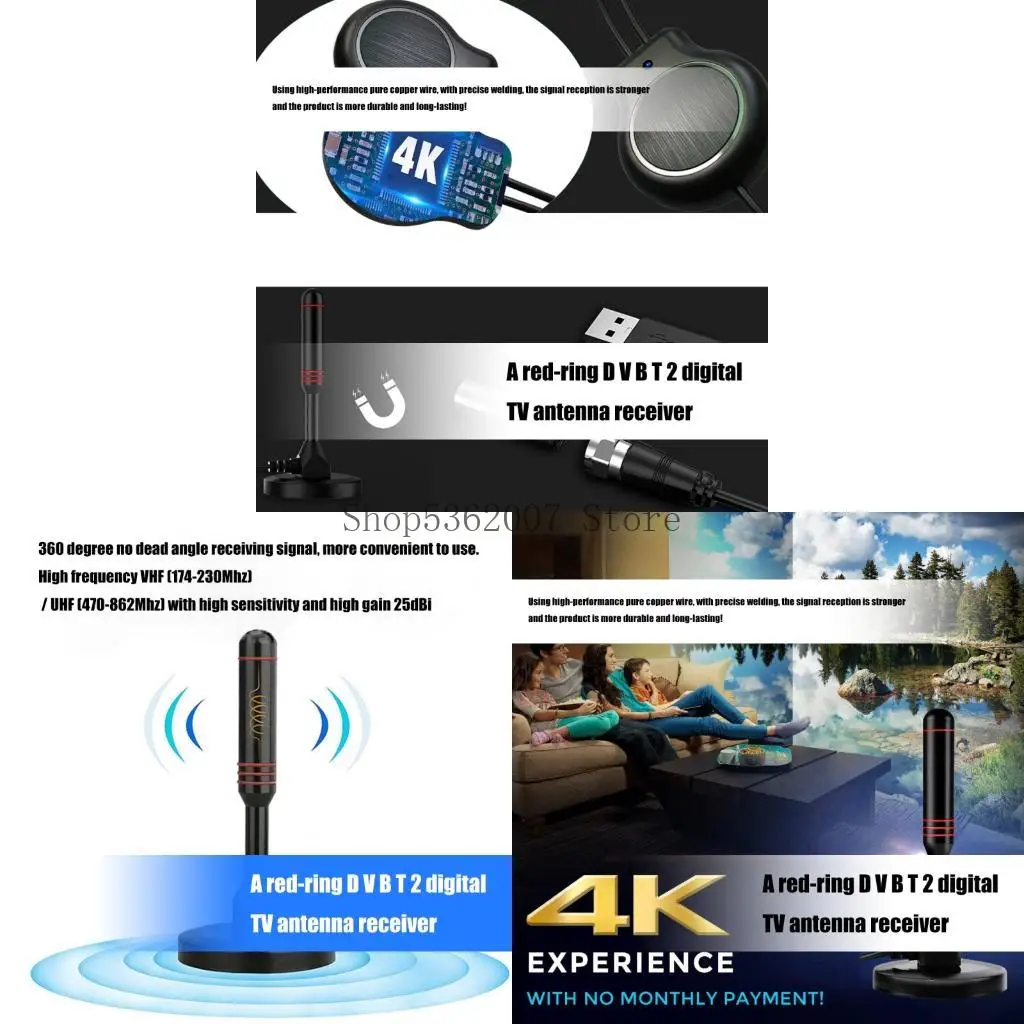 الهوائيات الرقمية لأذكى أجهزة التلفزيون 35mile Ranges VHFS UHF Optimization 40JB