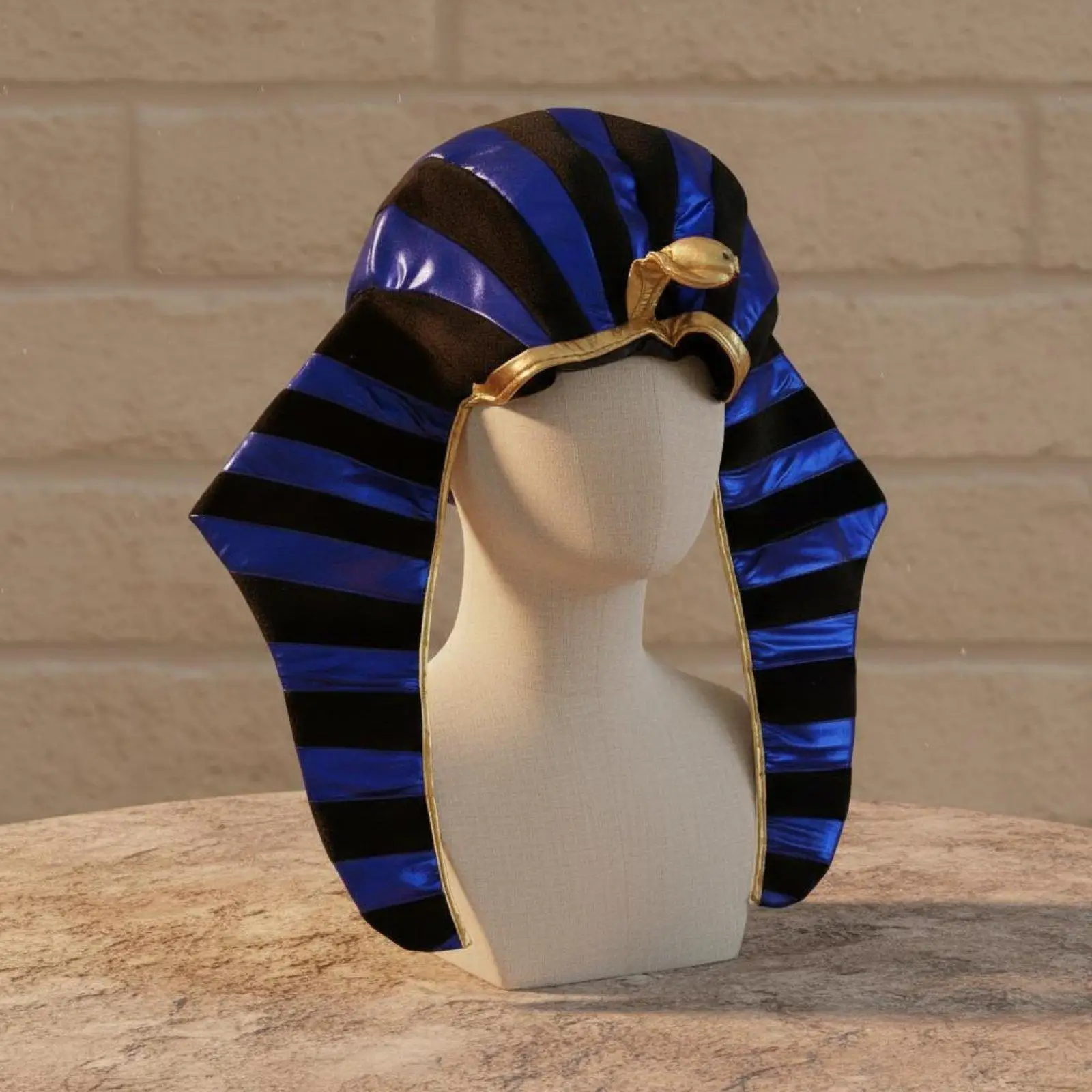 Pharaoh Snake Crown Headdress Egyptian Costume Accessory for Halloween Party Cosplay Performance Fancy Dress Ancient King Hat