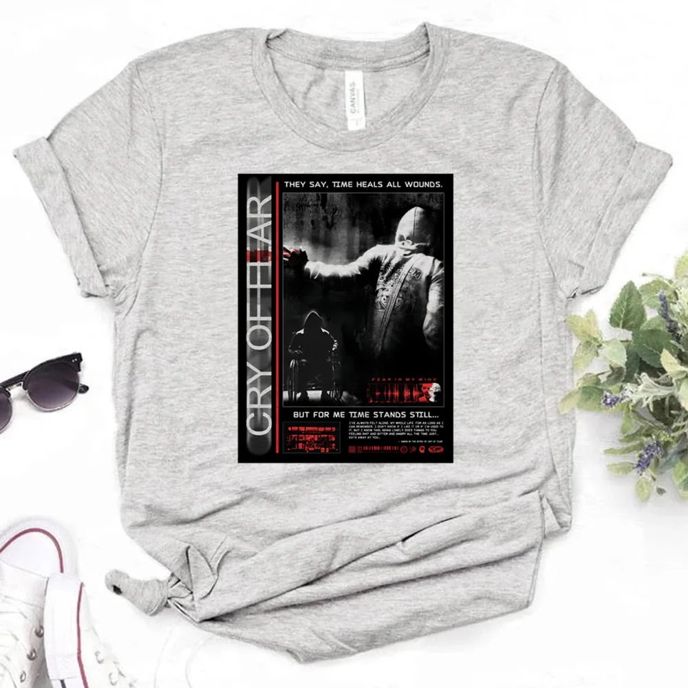 Cry of Fear t shirt women Y2K funny Tee female y2k graphic clothes