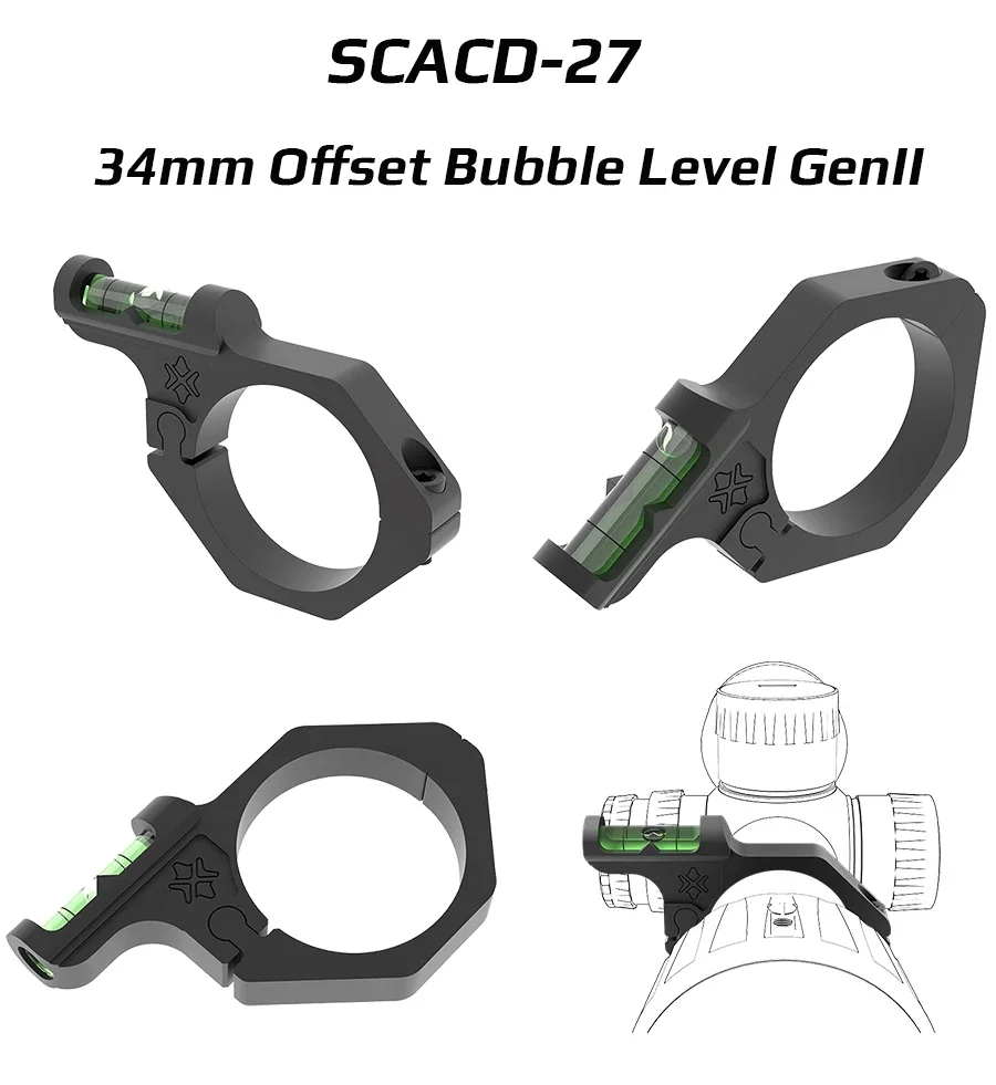 Vector Optics Bubble Level 25.4Mm/30Mm/34Mm/35Mm Fit One Piece Mounts and Picatinny Scope Mount Rings Airsoft Equipment