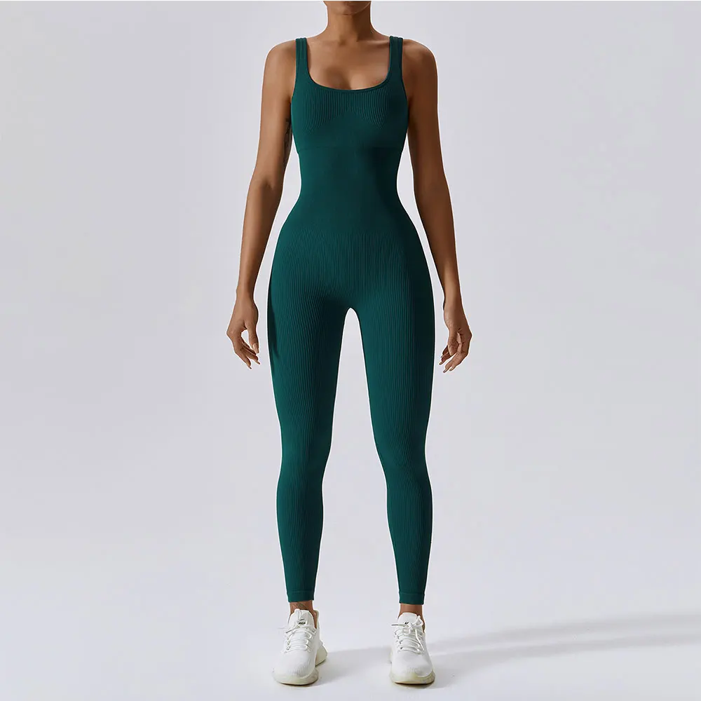 Yoga Set Women One-piece Yoga Suit Women Dance Romper Fitness Bodysuit Workout Siamese Sportswear Seamless Gym Sports Playsuit