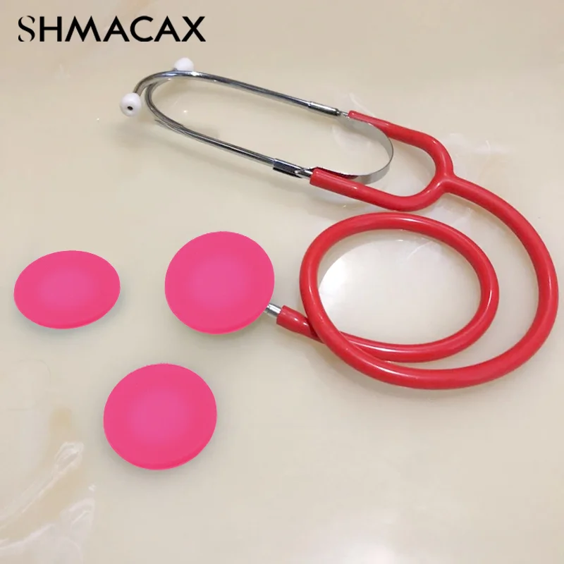 4Pcs Disposable Silicone Stethoscope Diaphragm Cover Protector Replacement Head Part Accessory