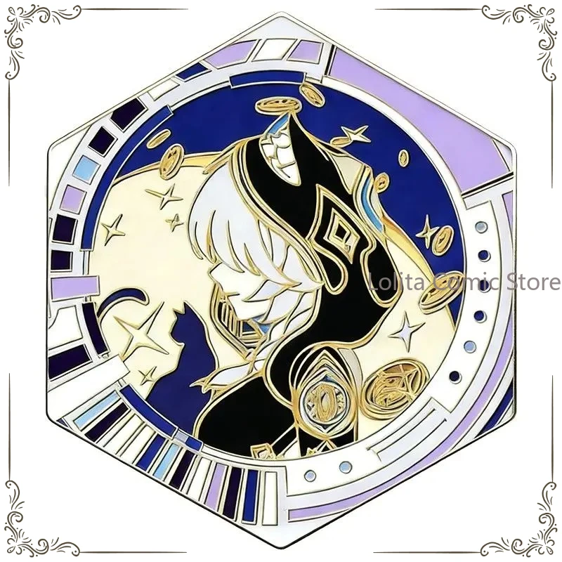 

Honkai：Star Rail Cipher Metal Badge Brooch Pin Pendant Anime Game Bedge Clothes Decor Cosplay Game Souvenir Birthday Gift
