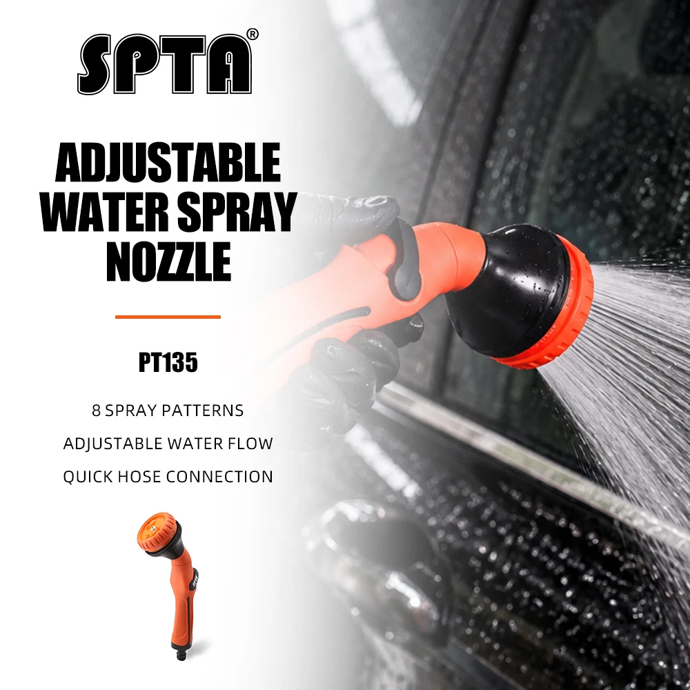 SPTA Hand-Held Multi-functional Watering Spray Gun Car Wash High Pressure Sprayer Garden Spray Nozzle Irrigation Sprayer