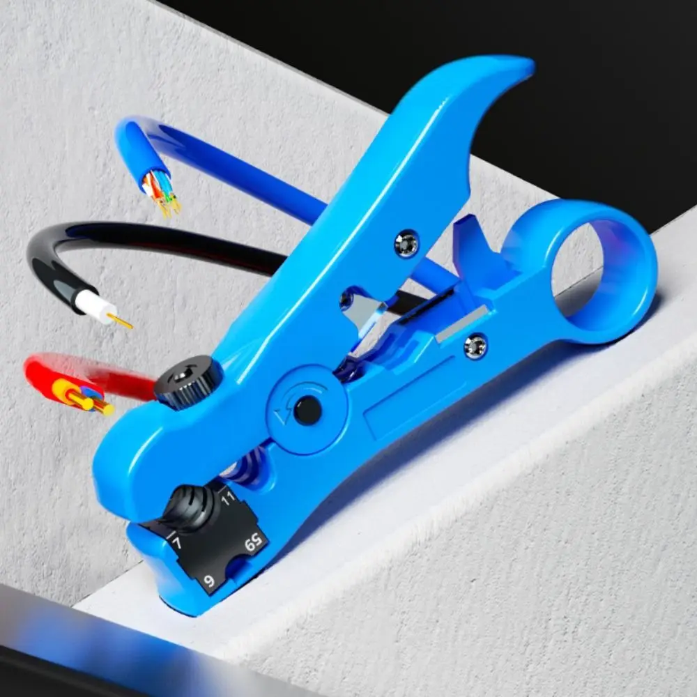

Steel Cable Wire Pliers UTP/STP RG59 RG6 RG7 RG11 Multi-functional Wire Stripper Durable Special Coaxial Stripping Pliers