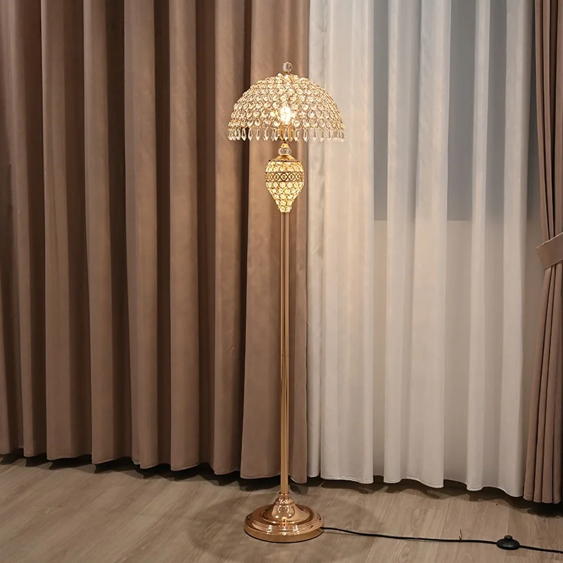French Luxury Led Floor Lamp For Home Decoration Living Room Sofa Next To Bedroom Hotel Restaurant Vertical Lighting Fixture